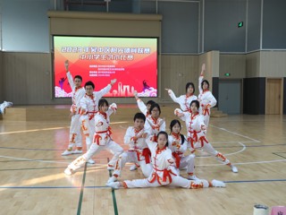 20240106区健美操比赛在我校举行
