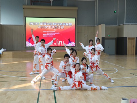 20240106区健美操比赛在我校举行